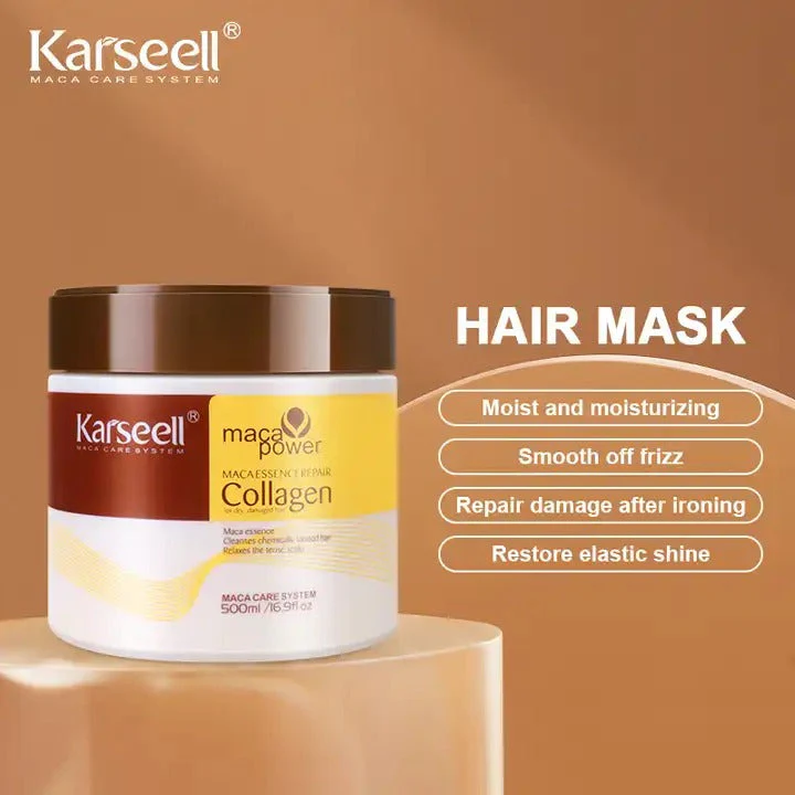 Karseell Collagen Hair Mask For Dry Damaged & All Hair Types - 500ml - Image 7